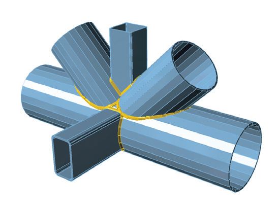 Пространственная рама – сварной узел произвольной конфигурации из труб